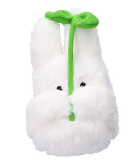 MON VOISIN TOTORO - Totoro Blanc avec feuille - Peluche Nakayoshi