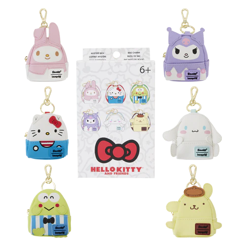 HELLO KITTY -Funko Mistery Box Porte-Clé Mini Sac dos - Classic-12 pcs