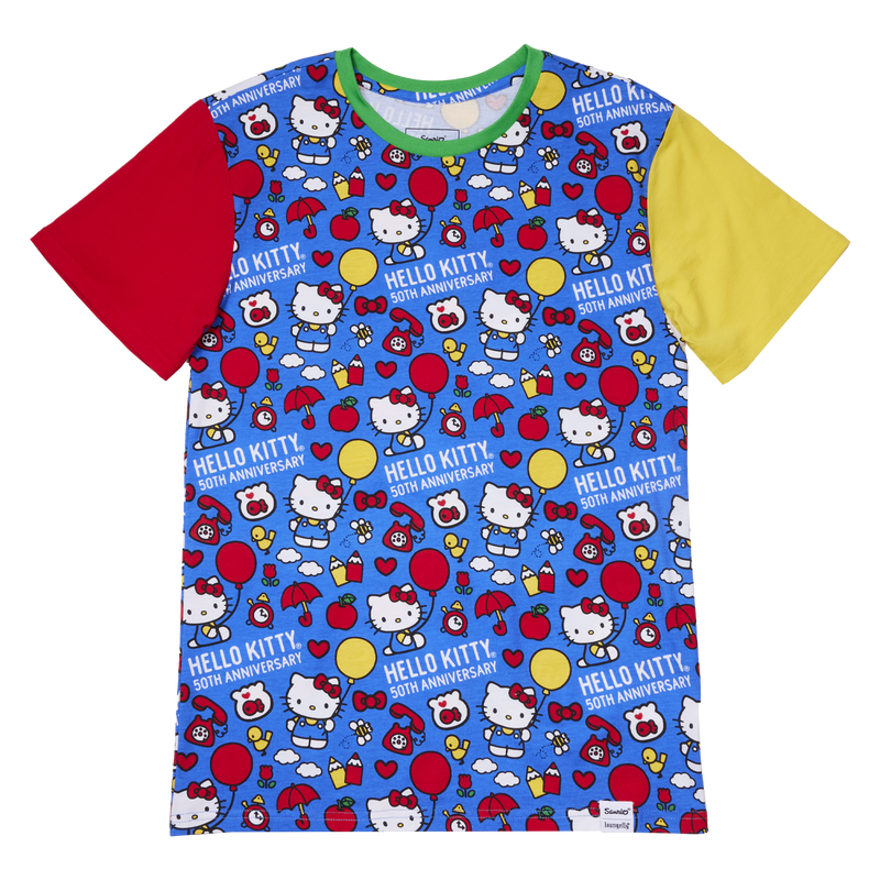 HELLO KITTY - 50ème Anniversaire - T-Shirt Unisex Loungefly (M)