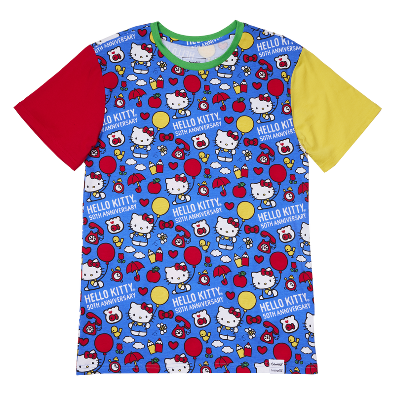 HELLO KITTY - 50ème Anniversaire - T-Shirt Unisex Loungefly (S)