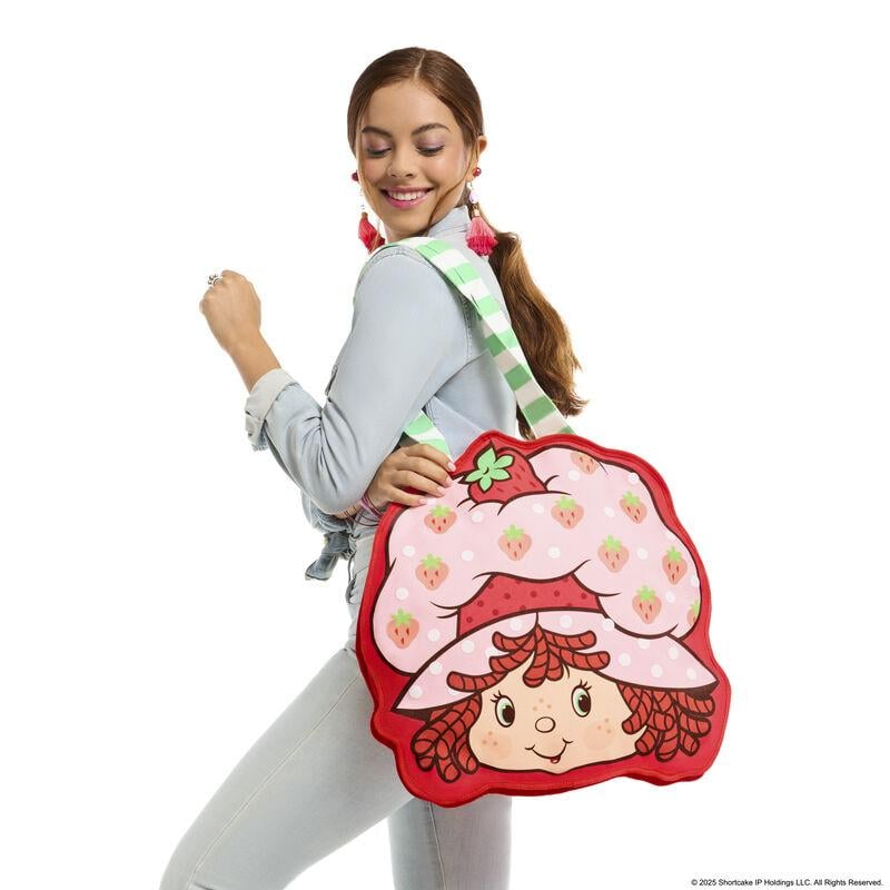 CHARLOTTE AUX FRAISES - Oversize Canvas Tote Bag LoungeFly