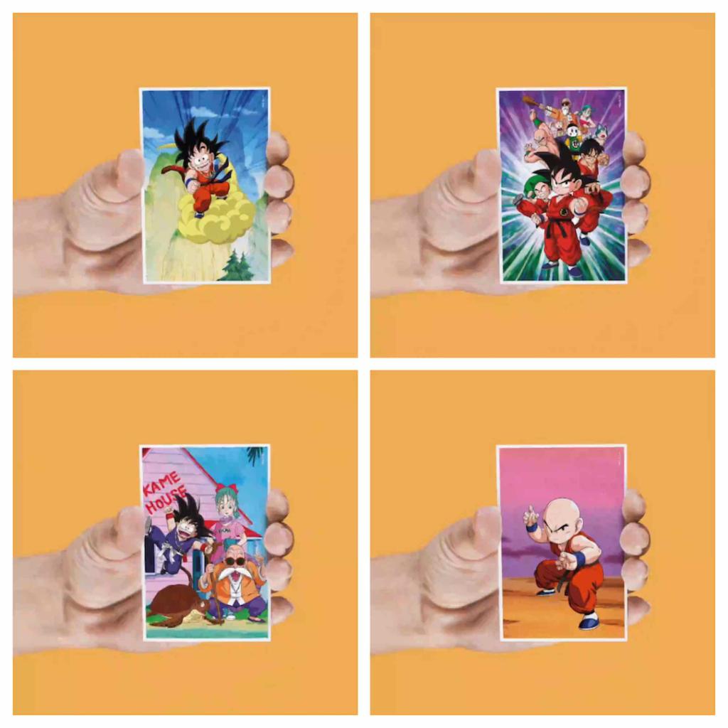 DRAGON BALL - Personnages - Set de 4 Magnet Lenticulaire