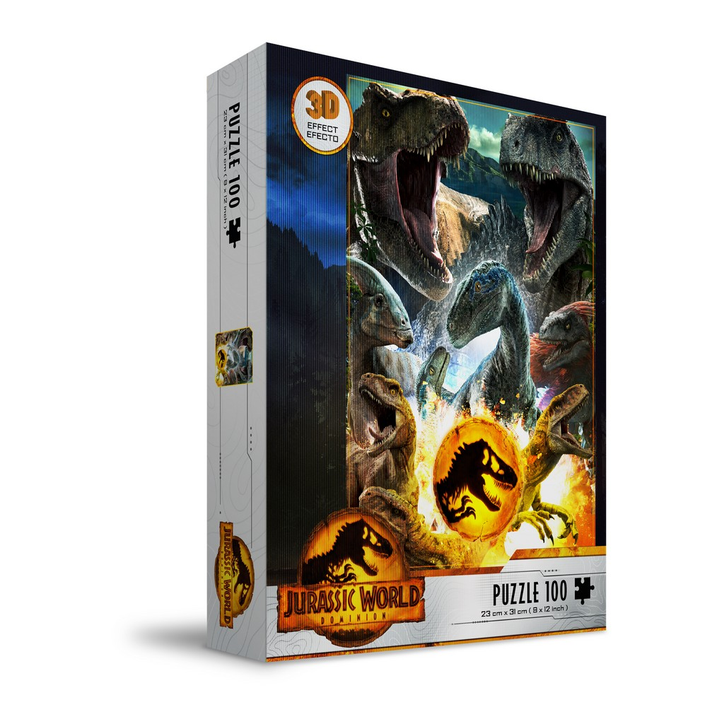 JURASSIC WORLD - Compo Carnivore - Puzzle Effet 3D 100P