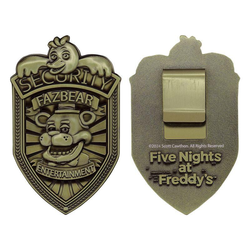 FNAF - Security Badge - Replique Edition Limitée "Antique Brass Edi."