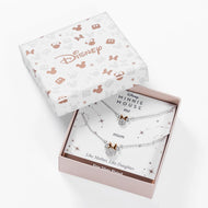 MINNIE - Set Maman & Fille - 2 Colliers Shiny en Laiton Plaqué Argent