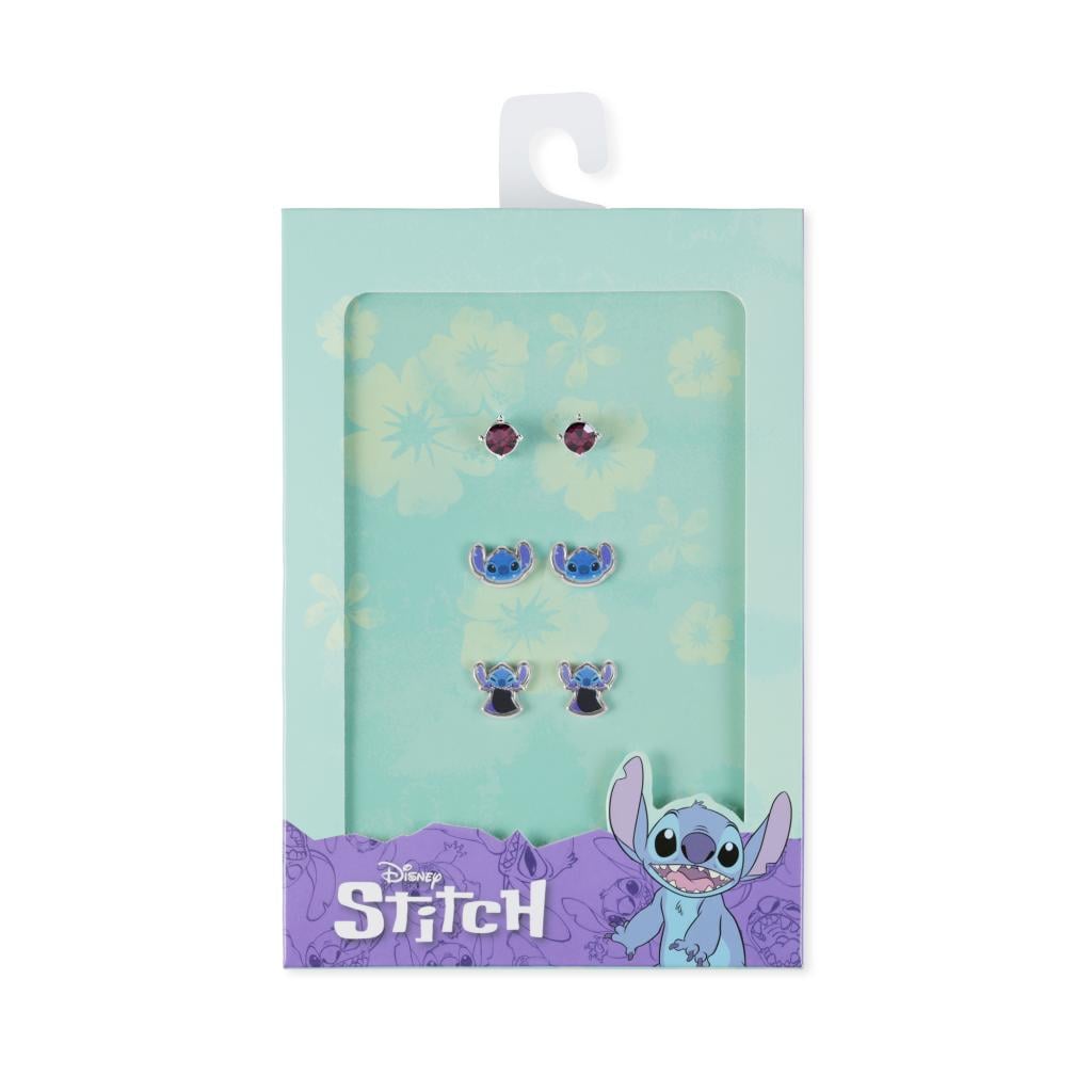 STITCH - Scary Stitch - 3 Paires de Clous d'Oreilles