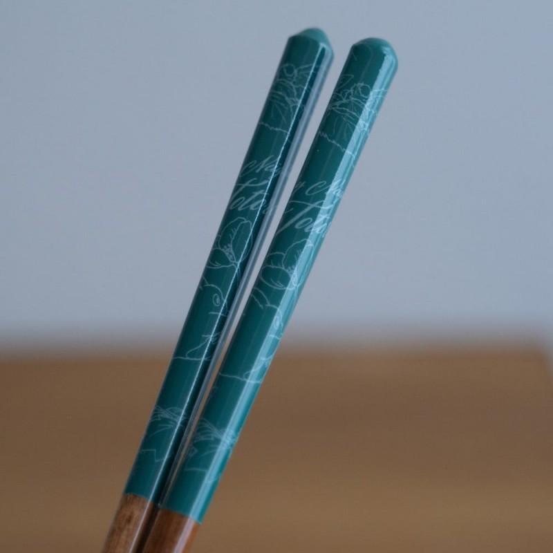 MON VOISIN TOTORO - Esquisses Vert Foncé - baguettes Laquées 21cm