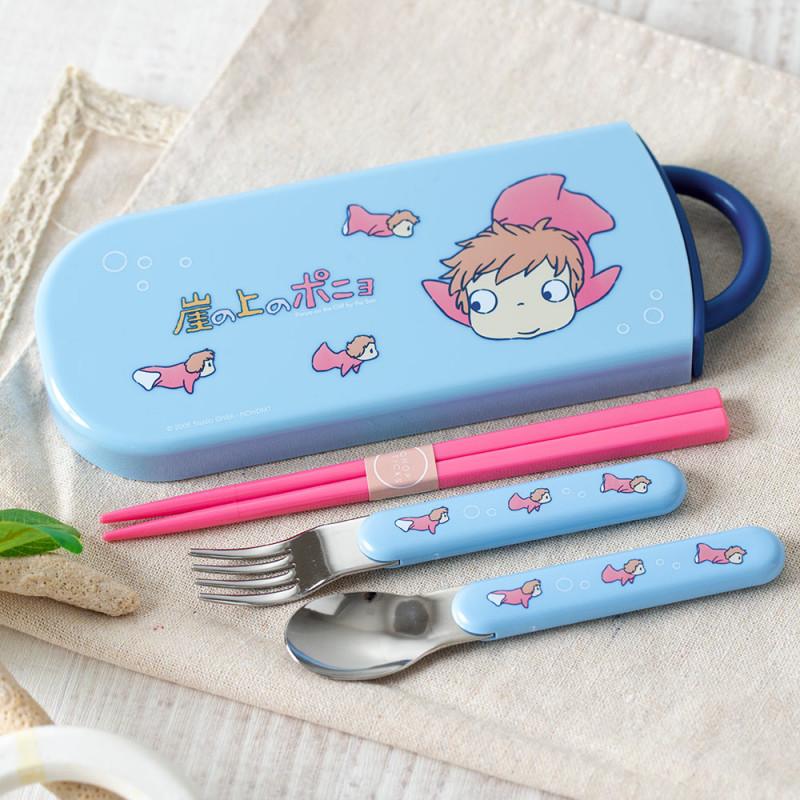 PONYO SUR LA FALAISE - Ponyo - Set baguettes cuillère et fourchette