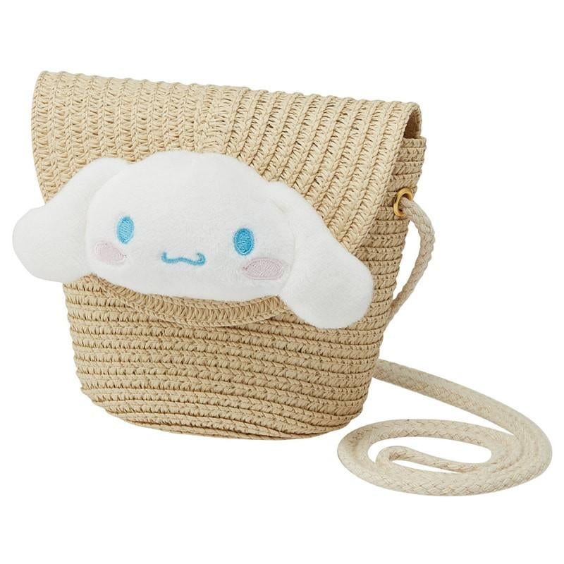 HELLO KITTY - Cinnamoroll - Sac bandoulière en paille 13.8x13cm