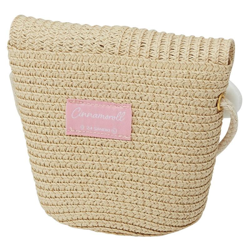 HELLO KITTY - Cinnamoroll - Sac bandoulière en paille 13.8x13cm