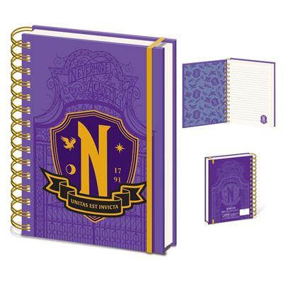 MERCREDI - Bouclier Nevermore - Carnet de notes A5