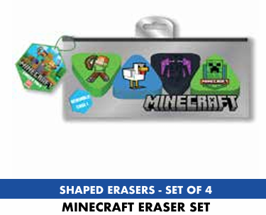 MINECRAFT - Eraser Set