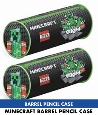 MINECRAFT - Trousse à Crayons Barrel
