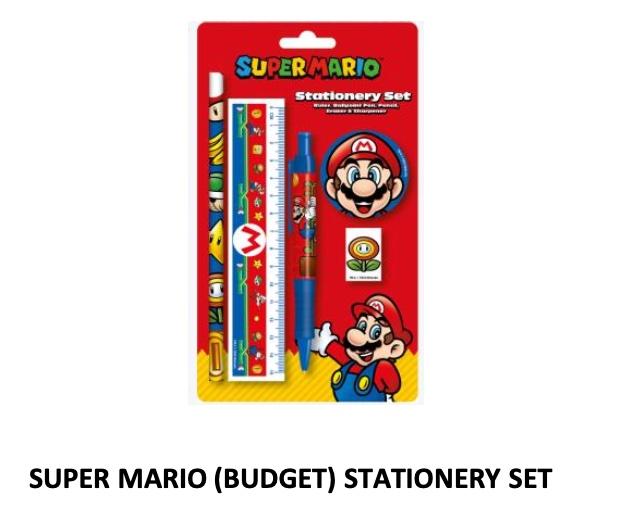 NINTENDO - Super Mario - Set papeterie