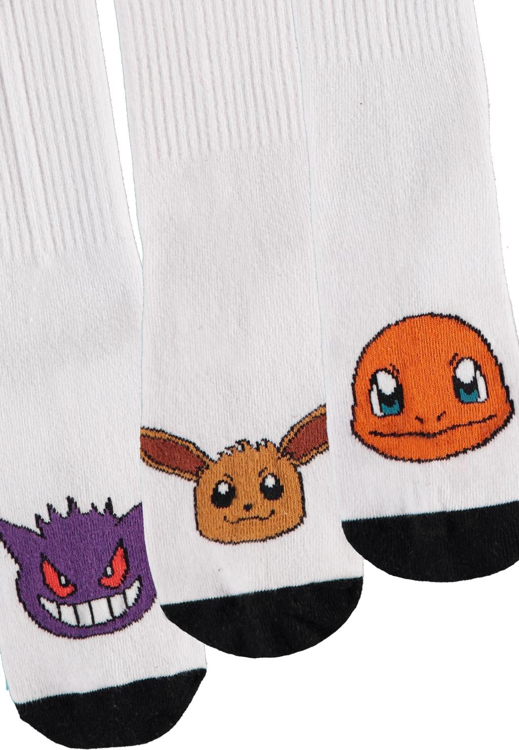 POKEMON - Trio - Pack de 3 Paires de Chaussettes Sport (T39-42)