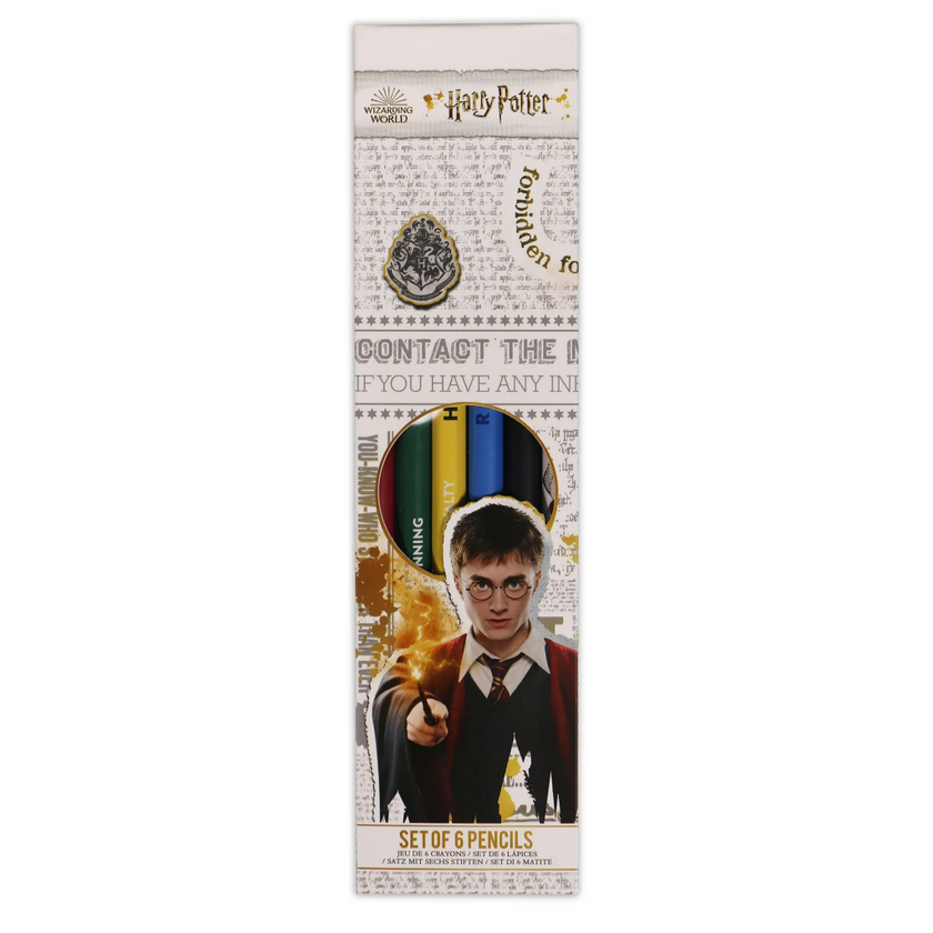 HARRY POTTER - House Pride - Set de 6 crayons