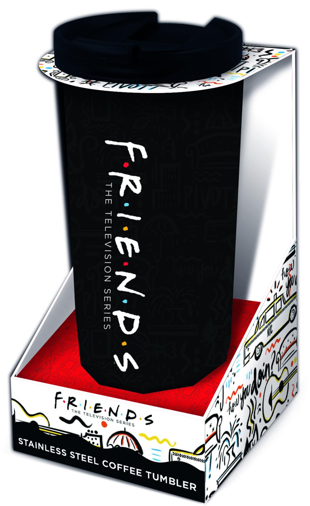 FRIENDS - Mug de Voyage Thermo en Acier Inoxydable 425ml