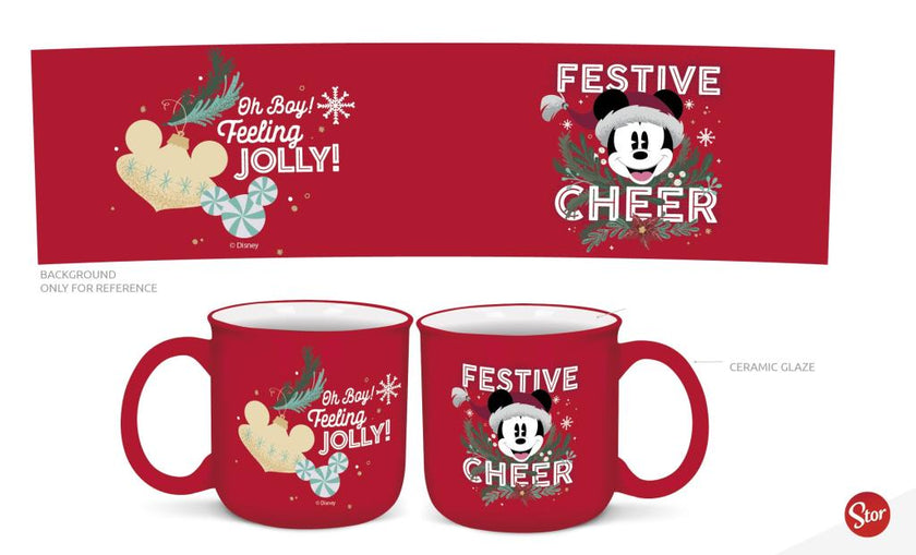 MICKEY - Joyeux Noël - Mug Breakfast - 420ml