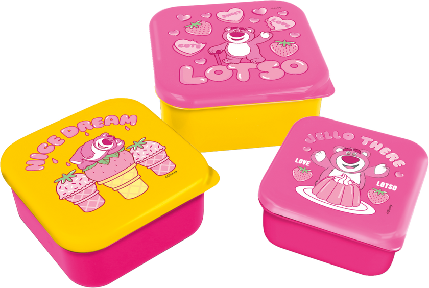 TOY STORY - Lotso - Boîtes à Snack - 3 pcs