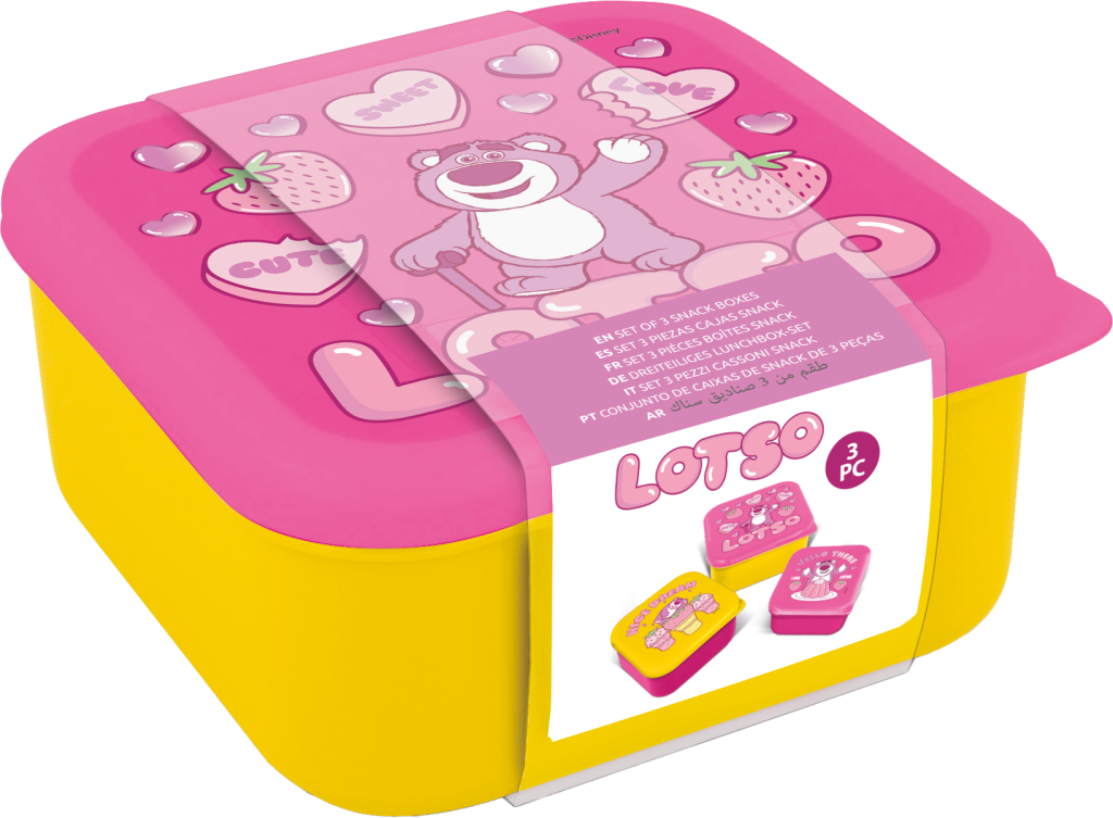 TOY STORY - Lotso - Boîtes à Snack - 3 pcs