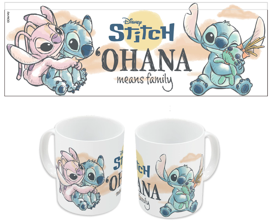 STITCH & ANGEL - Ohana - Mug céramique 325ml