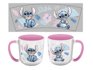 STITCH - Watercolor Rose - Mug Elite Intérieur Coloré - 384ml