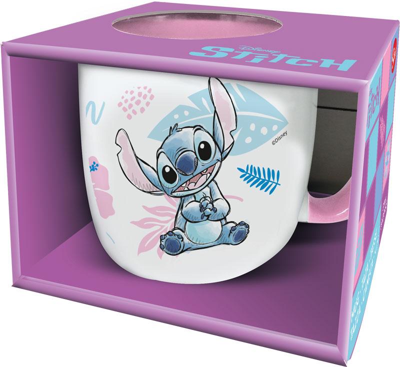 STITCH - Watercolor Rose - Mug Elite Intérieur Coloré - 384ml