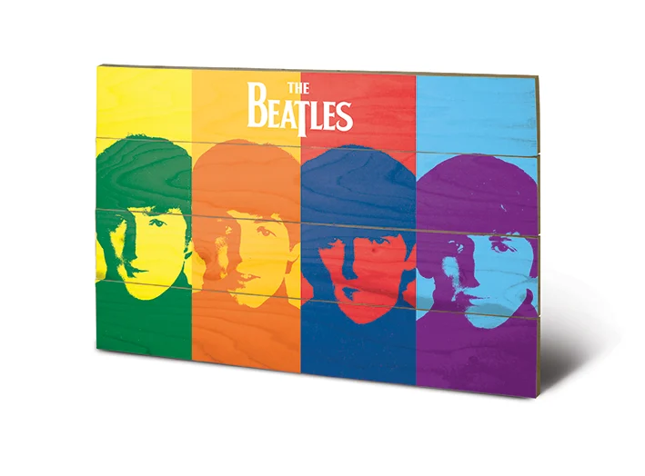 THE BEATLES - Pop Art - Impression sur bois 40x59cm