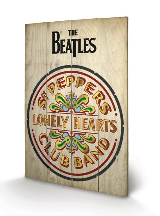THE BEATLES - Sgt Peppers - Impression sur bois 40x59cm
