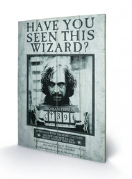 HARRY POTTER - Sirius Wanted - Impression sur bois 40x59cm