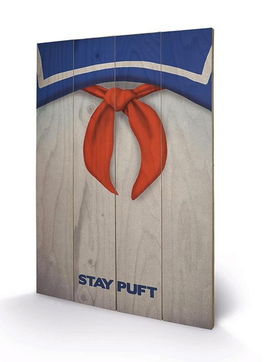 GHOSTBUSTERS - Stay Puft - Impression sur bois 40x59cm