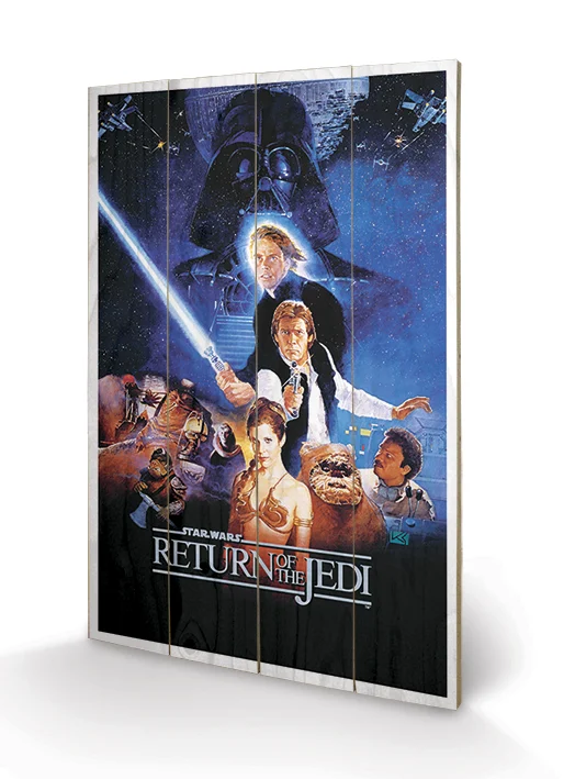 STAR WARS - Return of the Jedi - Impression sur bois 40x59cm