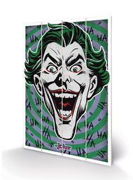 DC COMICS - The Joker HaHaHa - Impression sur bois 40x59cm