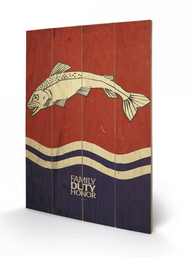 GAME OF THRONES - Tully - Impression sur bois 40x59cm