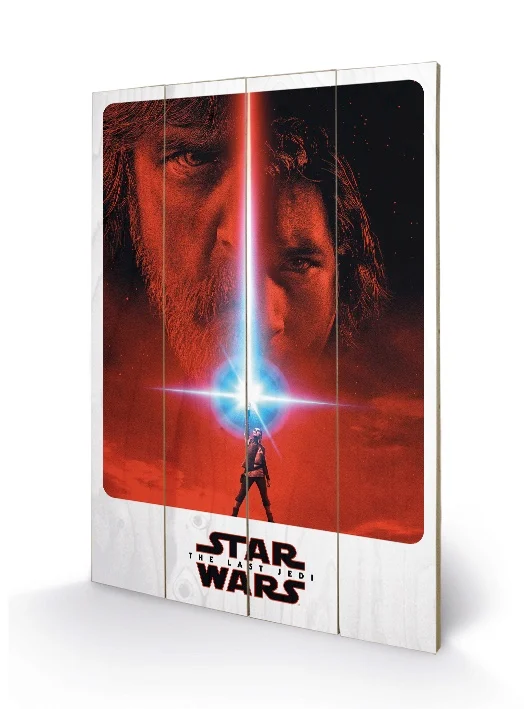 STAR WARS 8 The Last Jedi - Impression sur bois 40x59cm