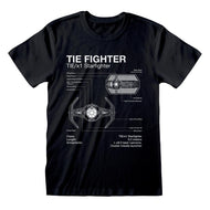 STAR WARS - T-Shirt - Tie Fighter Sketch (S)