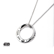 STAR WARS - Stainless Steel I KNOW I LOVE YOU Mobius Necklace Pendant