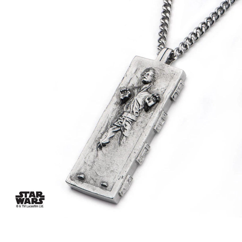 STAR WARS - Men's Stainless Steel Han Solo Carbonite Pendant