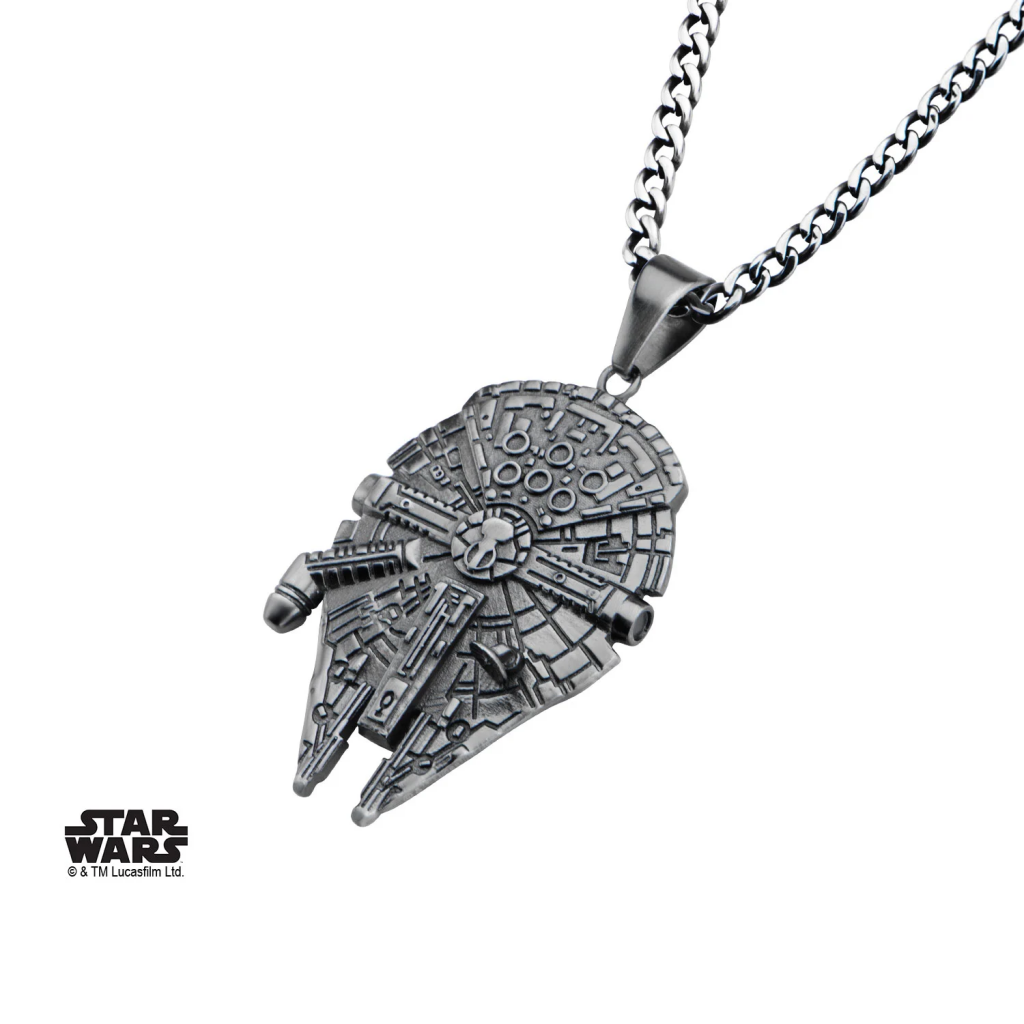 STAR WARS - Stainless Steel Millenium Falcon Pendant