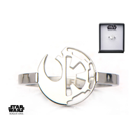 STAR WARS - Women's Stainless Steel Rebel Empire Cut Ring - Size 6