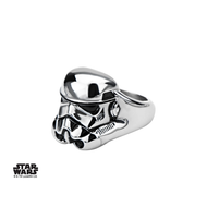 STAR WARS - Men's Stainless Steel 3D Stormtrooper Ring - Size 11