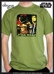 STAR WARS - T-Shirt Pop Art - Green (S)