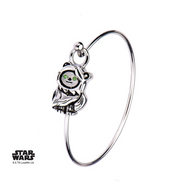 STAR WARS - Women's Stainless Steel 3D Ewok Bangle Bracelet