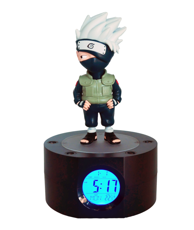 NARUTO - Kakashi - Réveil Lumineux LED - 18 cm