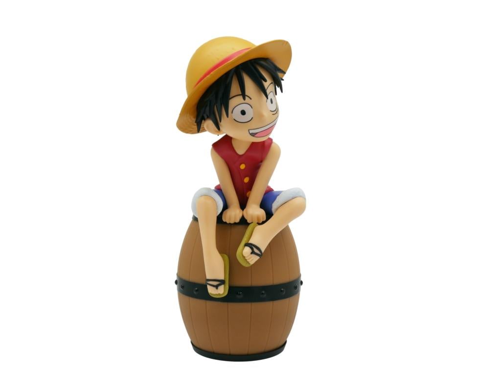 ONE PIECE - Luffy sur Tonneau - Figurine Lumineuse - 27 cm