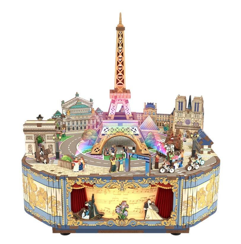 PARIS ROMANTIQUE - Boite Musicale DIY - 156pcs