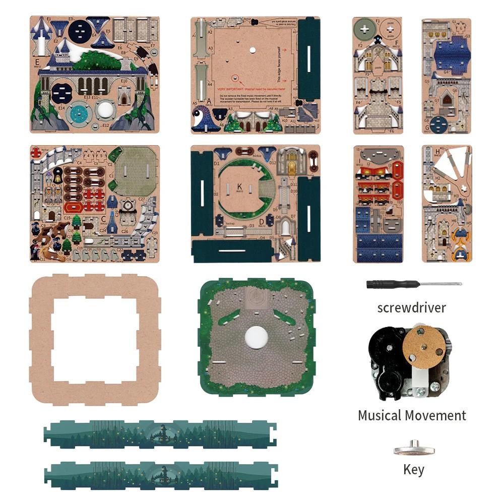 CHATEAU MAGIQUE - Boite Musicale DIY - 111pcs