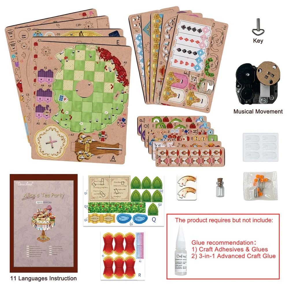 LE GOUTER D'ALICE - Boite Musicale DIY - 209pcs