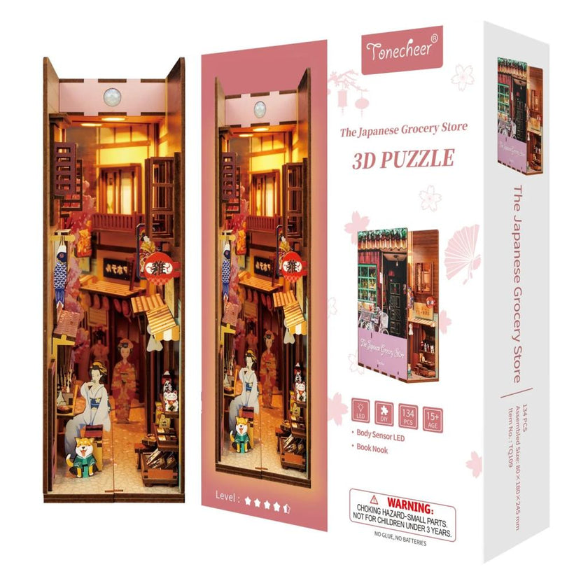 BOOK NOOK KIT - DIY- Epicerie Japonaise - 134pcs + LED Light