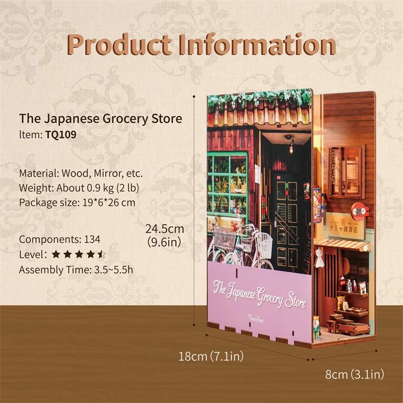 BOOK NOOK KIT - DIY- Epicerie Japonaise - 134pcs + LED Light